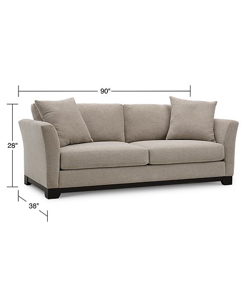 Furniture Elliot Ii 90 Fabric Sofa Created For Macy S Reviews