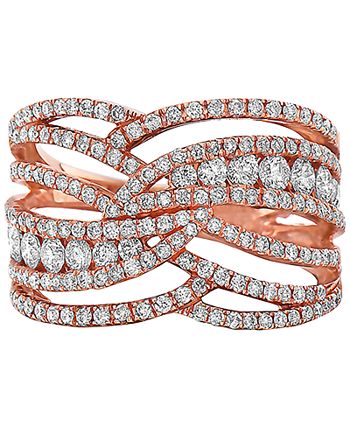 EFFY Collection - Diamond Openwork Statement Ring (1-1/3 ct. t.w.) in 14k Rose Gold