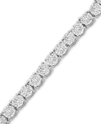 Wrapped Diamond Bolo Bracelet (1/2 ct. t.w.) in Sterling Silver 
