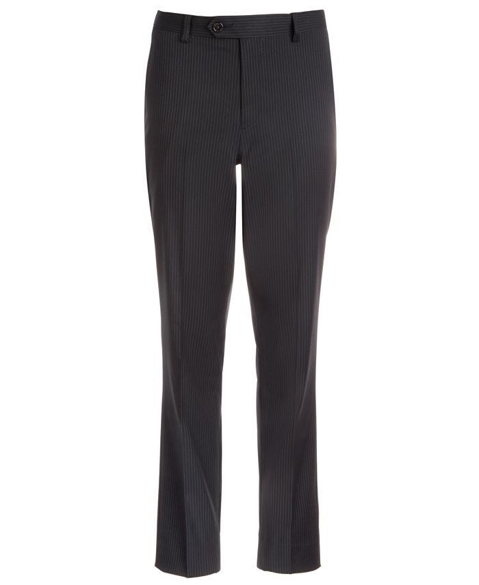 Lauren Ralph Lauren Big Boys Classic-Fit Stretch Black Stripe Suit ...
