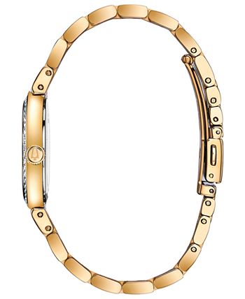 Bulova - Women's Gold-Tone Stainless Steel Bracelet Watch 33mm