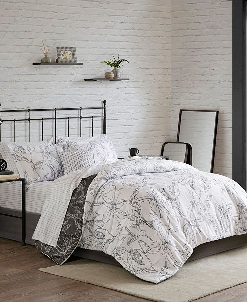 Madison Park Essentials Lilia Full 9 Pc Reversible Comforter Set