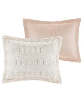 Gia Faux-Fur 2-Pc. Comforter Set, Twin/Twin XL