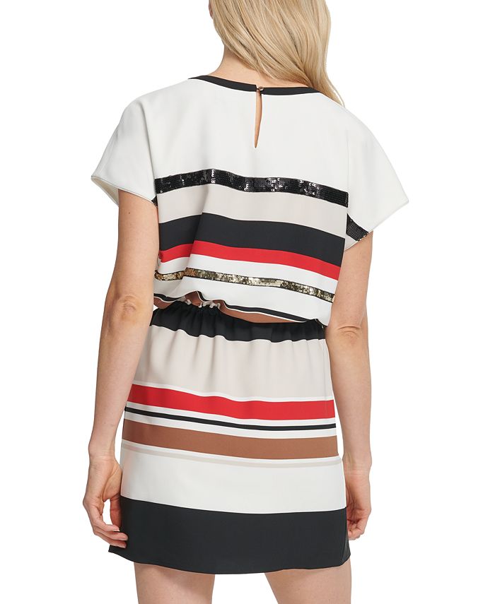 dkny tie front dress