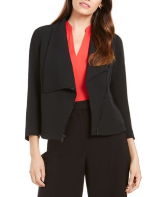 anne klein asymmetrical jacket