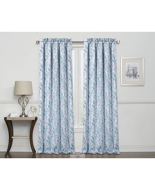 Laila Print 100 Blackout Grommet Curtain 84 X 50