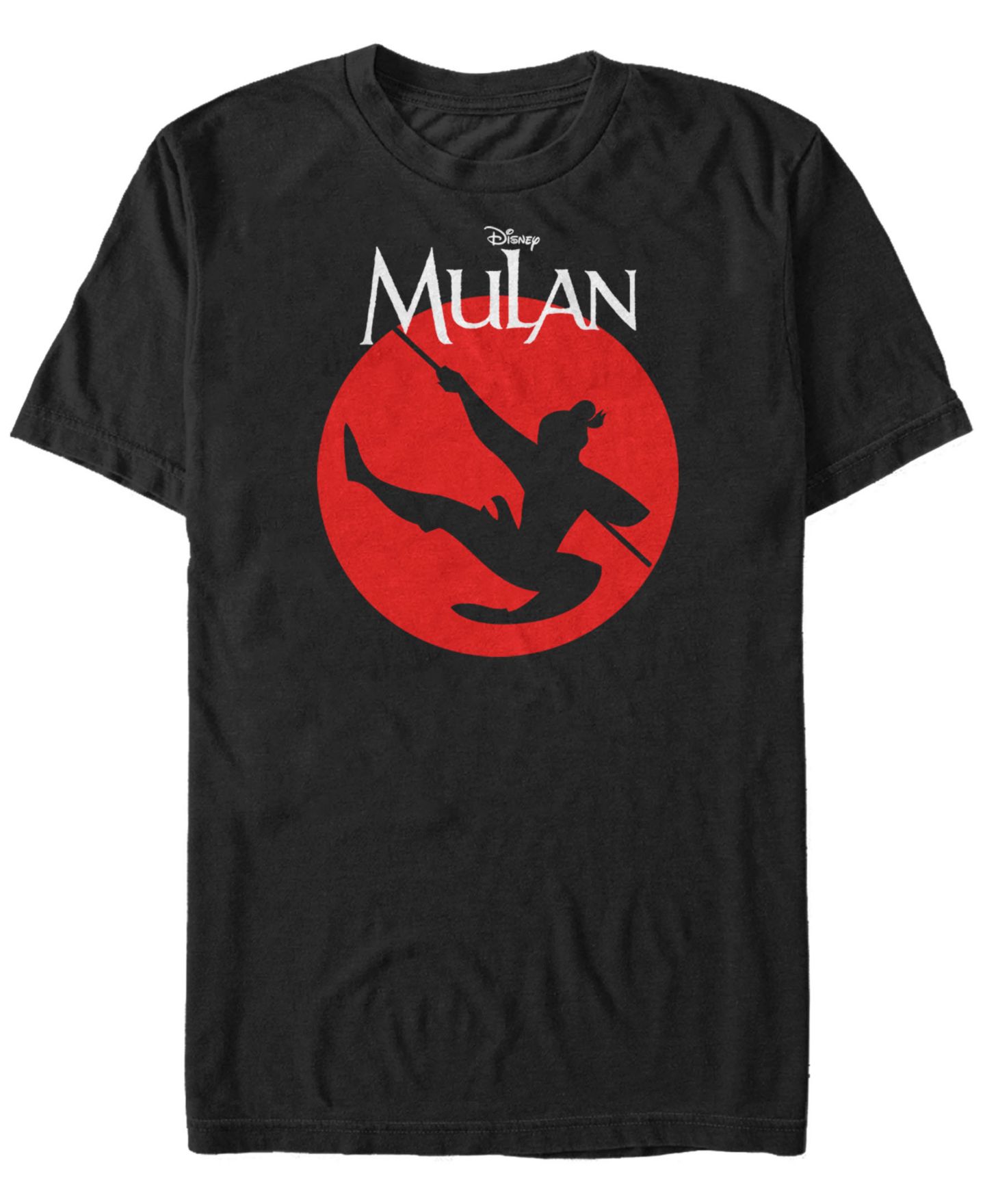 Мужская футболка Fifth Sun Disney Mulan Warrior Pose Short Sleeve, цвет: Чёрный — фото 1