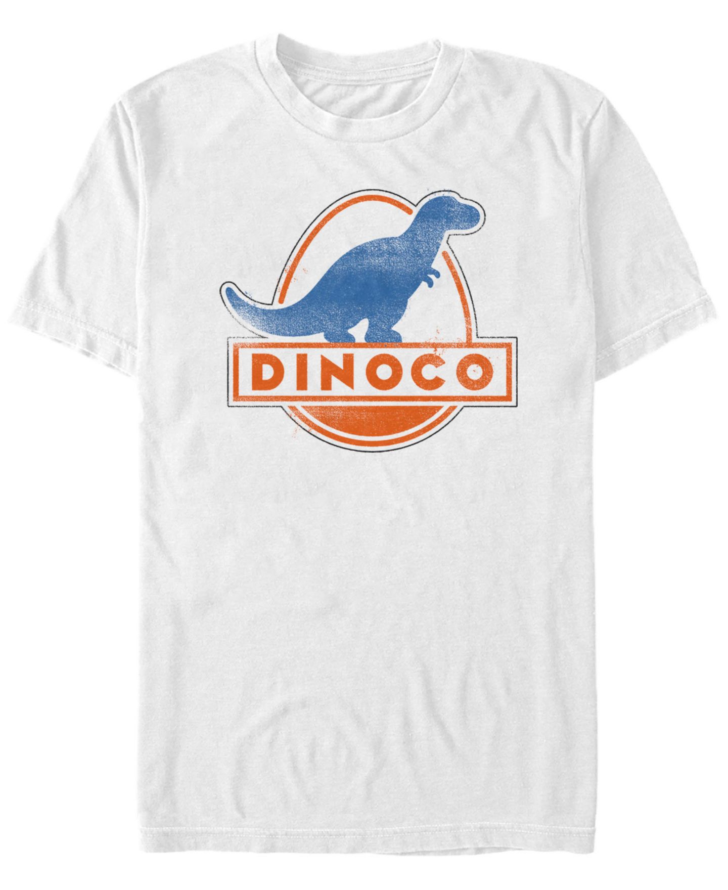 Мужская футболка Fifth Sun Disney Pixar Cars Iconic Dinoco Gas Station Logo Short Sleeve, цвет: Белый — фото 1