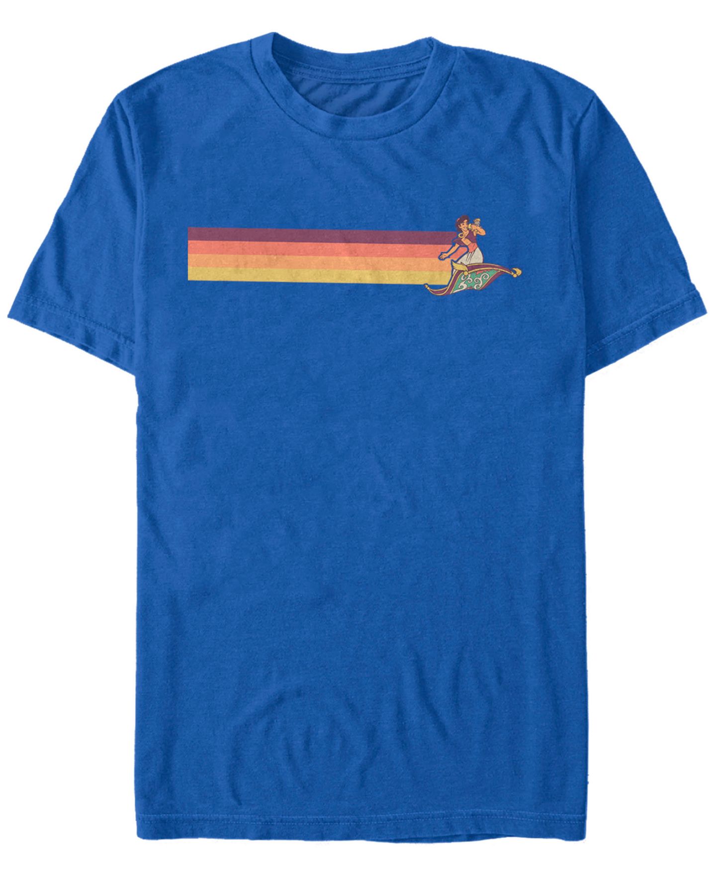 Мужская футболка Fifth Sun Disney Aladdin Vintage Carpet Riding Short Sleeve, цвет: Королевский синий — фото 1