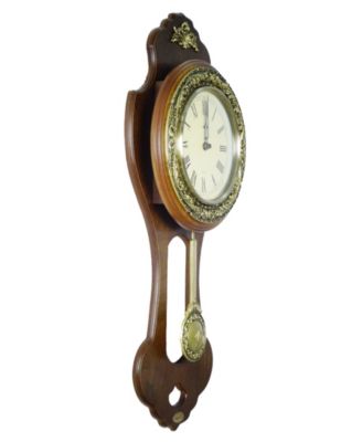 Uniquewise Classic Wood Wall Clock With Swinging Pendulum - Macy's