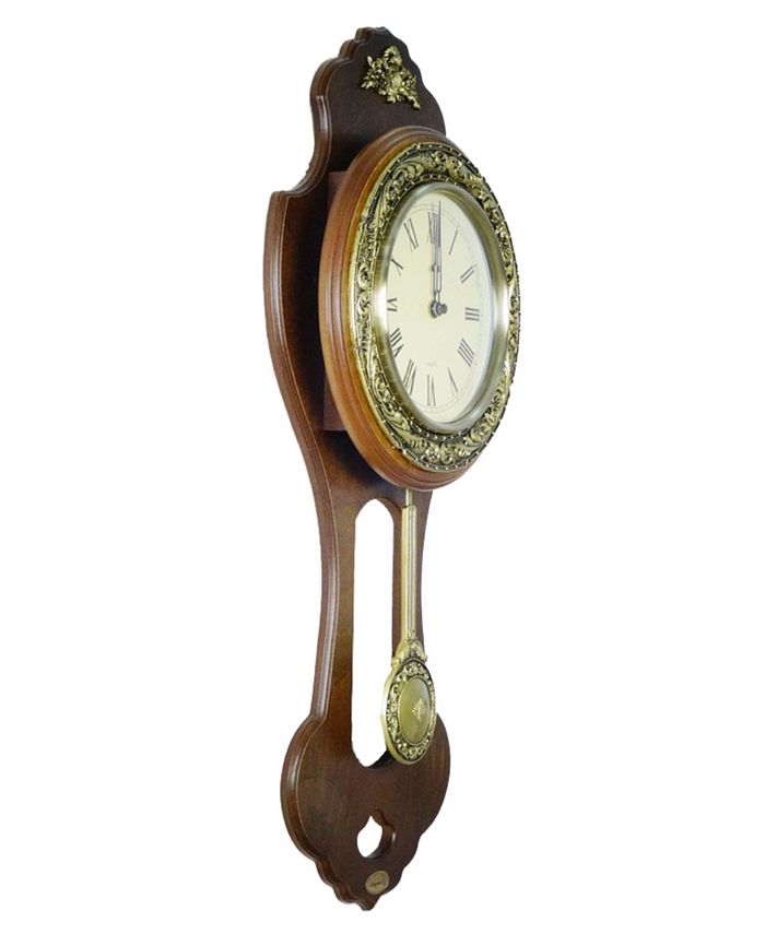 Uniquewise Classic Wood Wall Clock with Swinging Pendulum Macy's