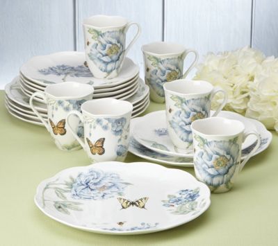 Butterfly Meadow Blue 18 Pc. Dinnerware Set, Service for 6, Exclusively at Macy’s