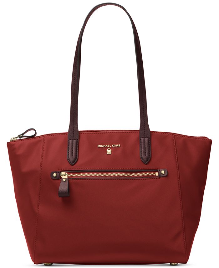 Michael Kors Kelsey Medium Top-Zip Nylon Tote & Reviews - Handbags &  Accessories - Macy's