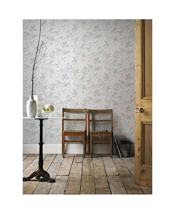 Graham & Brown Graham Brown Vermeil Leaf Duck Egg Wallpaper Macy's