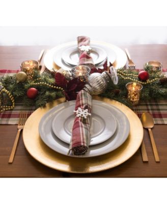 Give Thanks Plaid Table Runner