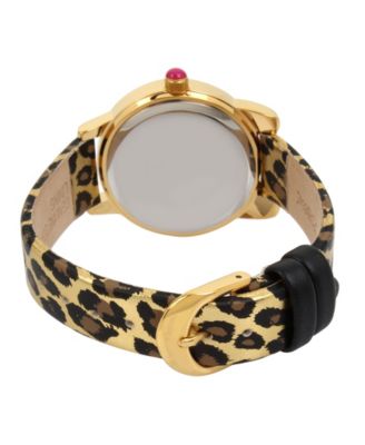 Betsey Johnson Gold Cat Face Women\'s Watch Betsey Johnson Watch Kitty Cat Face Motif Mother Of Pearl  main image 3