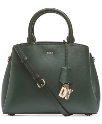 dkny paige leather medium satchel