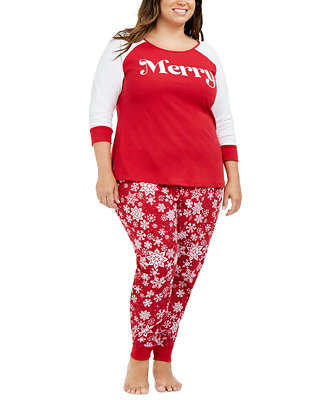 Family Pajamas Matching Plus Size Merry Pajama Set, Created For Macy's ...