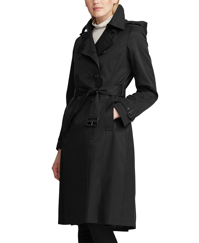 Lauren Ralph Lauren Double-Breasted Trench Coat - Macy's