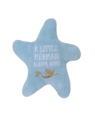Disney - Ariel Sea Princess Mermaid Super Soft Decorative Embroidered Starfish Pillow