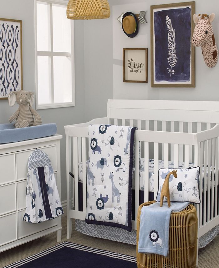 NoJo Mosaic Animals 8Piece Crib Bedding Set Macy's
