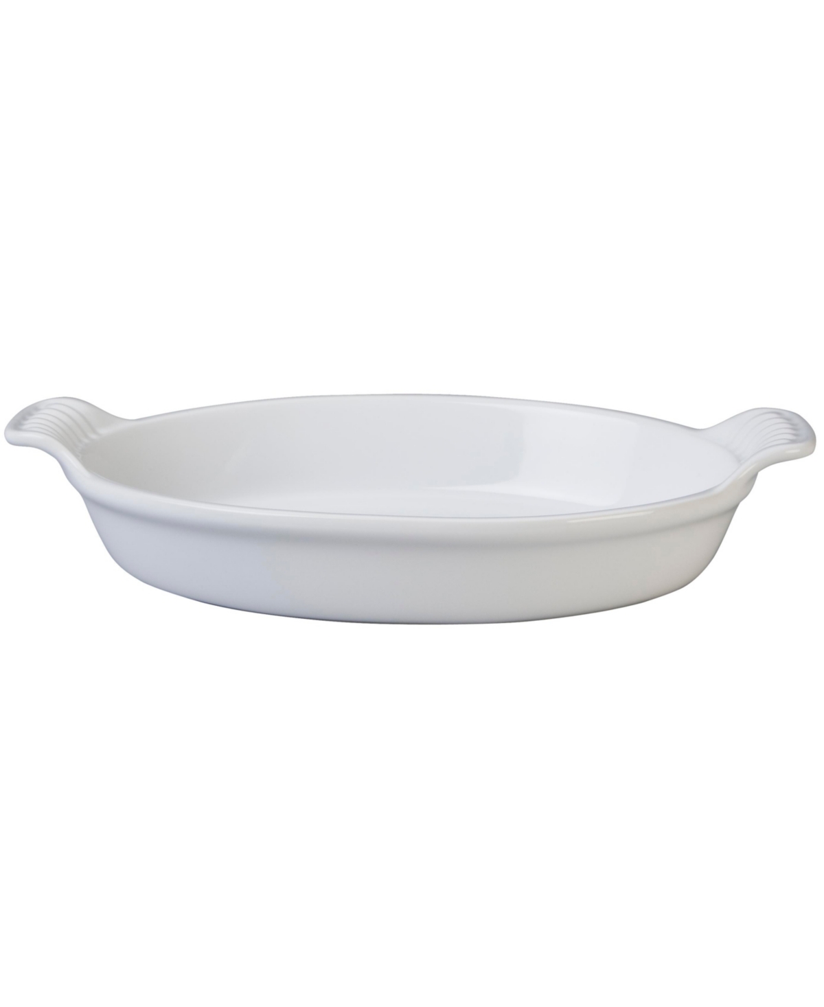 Le Creuset 24 Ounce Stoneware Heritage Oval Au Gratin Dish In White