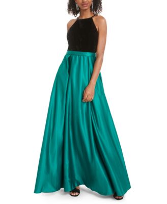 juniors velvet dress