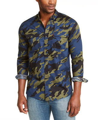 Levi's Men's Newski Camouflage Shirt - Macy's