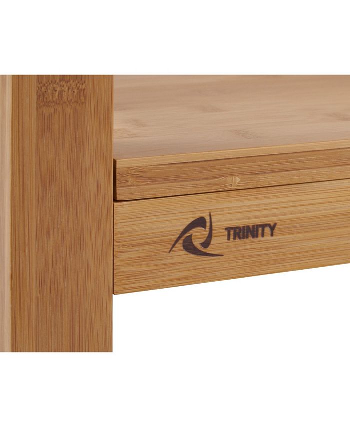 TRINITY 48" Bamboo Kitchen Island with Drawers Macy's