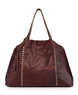Birch Medium Leather Tote Bag
