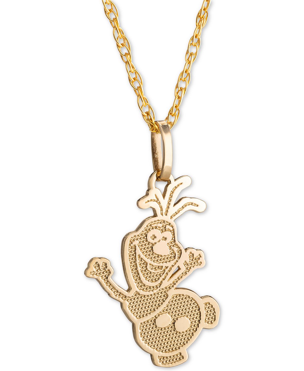 frozen olaf necklace