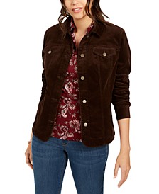 Corduroy Button-Down Jacket, Created for Macy's