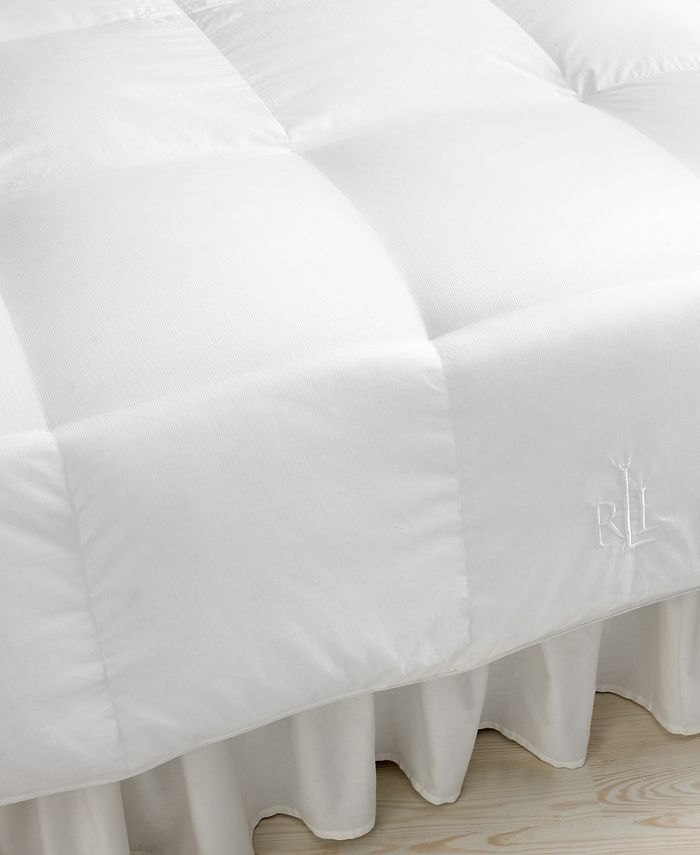 Lauren Ralph Lauren Heavyweight White Goose Down Twin Comforter, 500