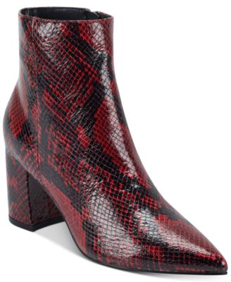 marc fisher red booties
