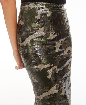 Camo sequin hotsell pencil skirt