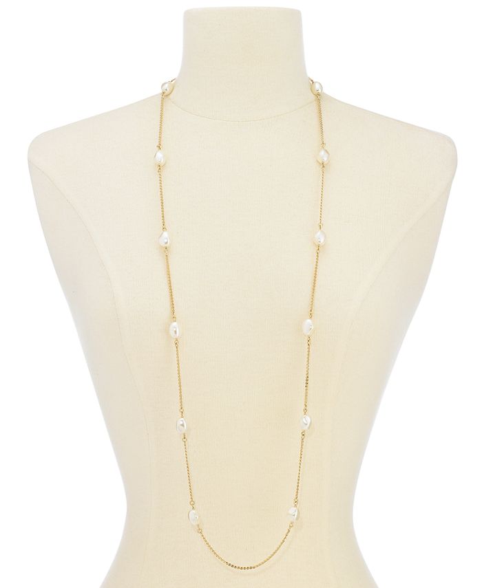 Charter Club GoldTone Imitation Pearl Strand Necklace, 42" + 2" extender, Created for Macy's