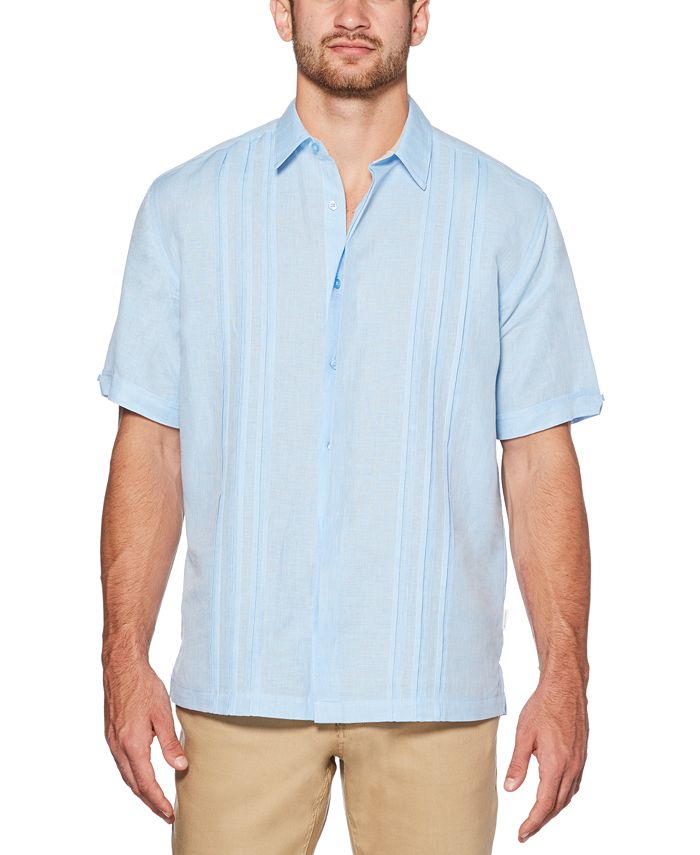 Cubavera Men's Cross-Dye Linen Shirt - Macy's