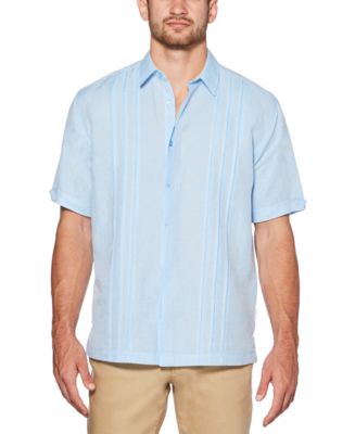 Cubavera Men's Cross-Dye Linen Shirt - Macy's