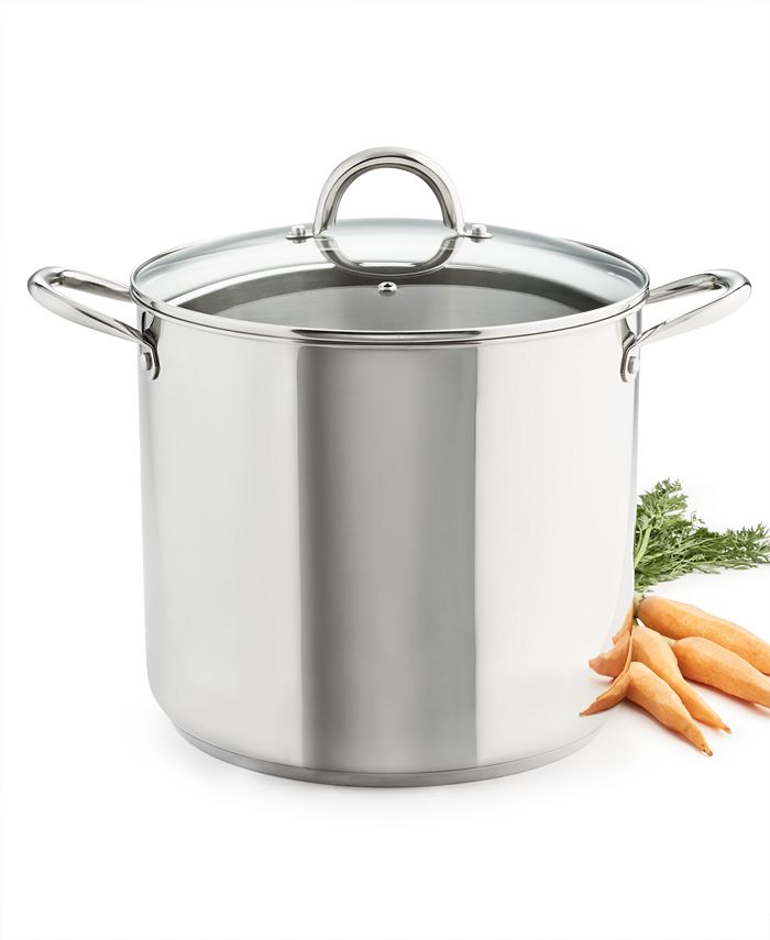 Browne 5733916 Elements Stainless Steel Stock Pot & Lid, 16 Qt
