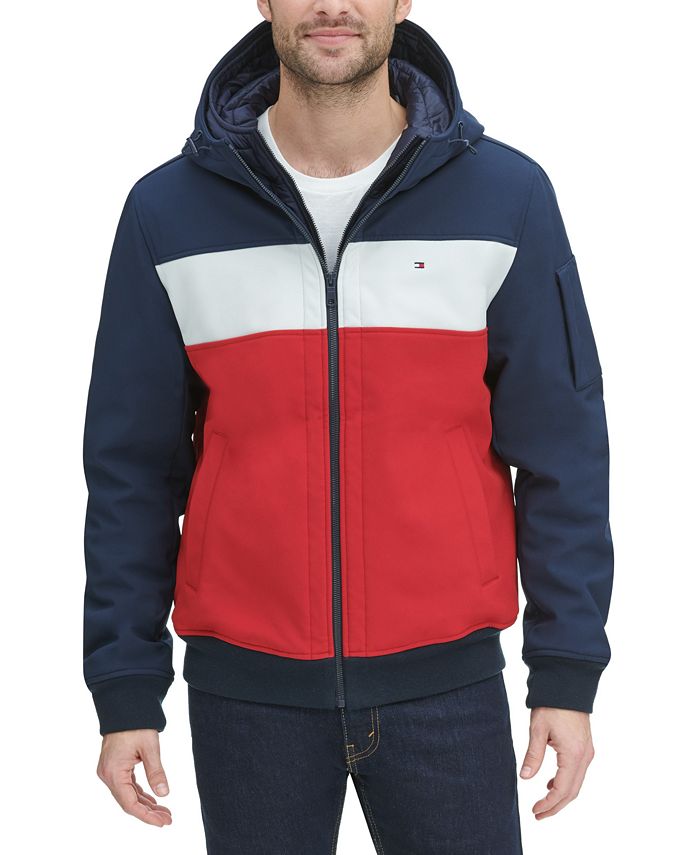 Tommy Hilfiger Soft-Shell Hooded Bomber Jacket with Bib & Reviews ...