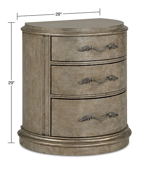 Furniture Zarina Demilune Nightstand, Created for Macy's & Reviews