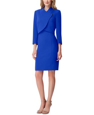 Tahari ASL Petite Wrap Jacket Dress Suit Macy s