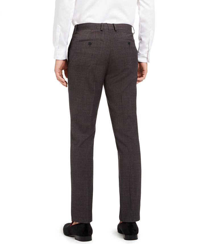 INC International Concepts INC Men's Slim-Fit Crosshatch Suit Pants ...