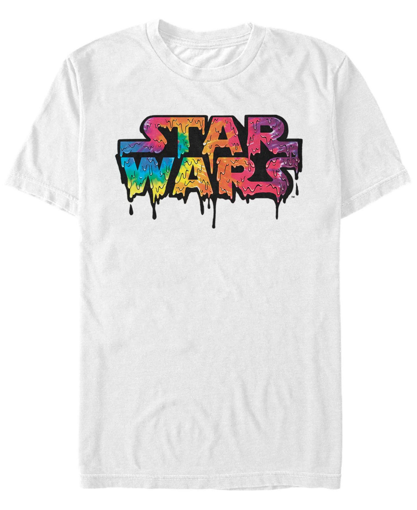Мужская футболка Fifth Sun Star Wars Classic Tie Die Melting Drip Logo Short Sleeve, цвет: Белый — фото 1