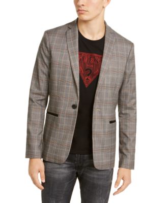 GUESS - Men's Glen Plaid Blazer