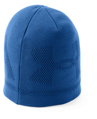 blue under armour beanie