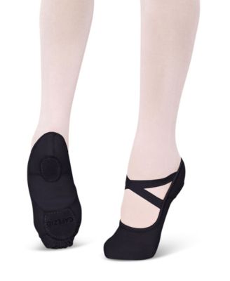girls black ballet shoes