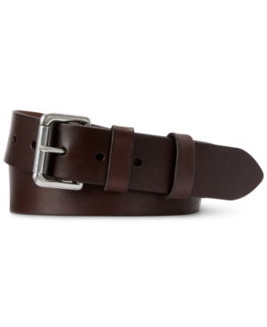 Polo Ralph Lauren Men's Leather Roller-Buckle Belt
