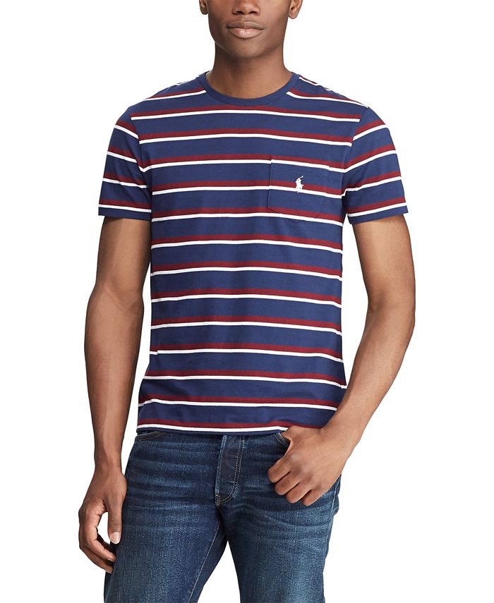 Polo Ralph Lauren Men's Striped Cotton T-Shirt - Macy's