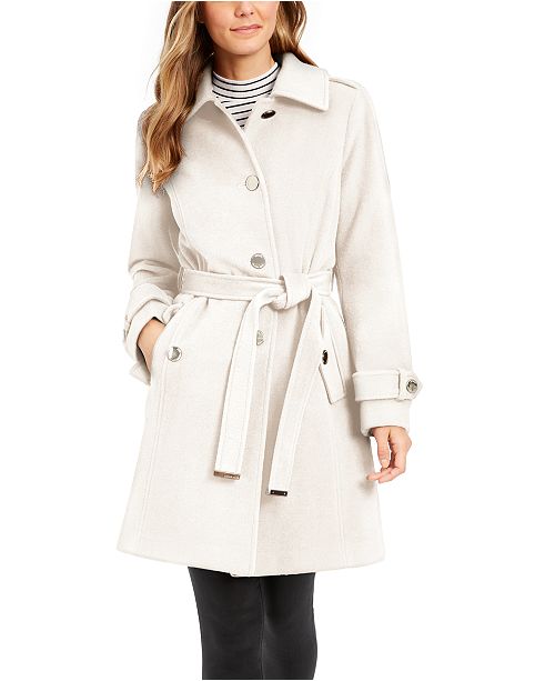 Michael Kors Belted Walker Coat Created For Macy S Reviews